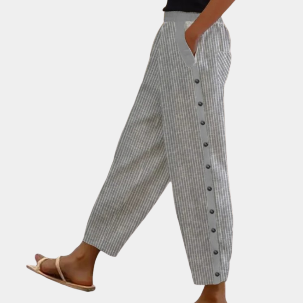 Women's Striped Trousers – Elegant & Versatile for Any Occasion
