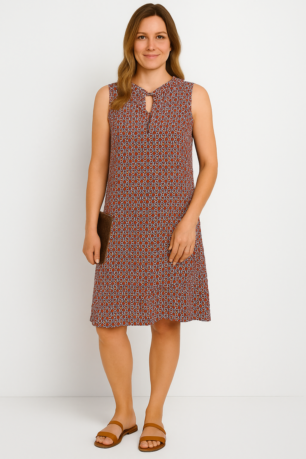 Women's Sleeveless Summer Dress – Lightweight Viscose, Airy & Feminine