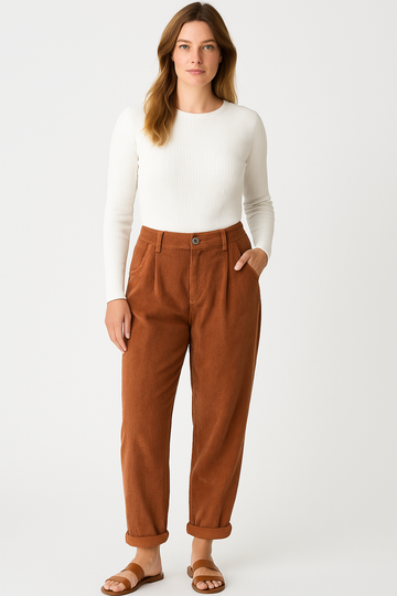 Women’s Trousers – Corduroy Design, Stylish & Premium Quality