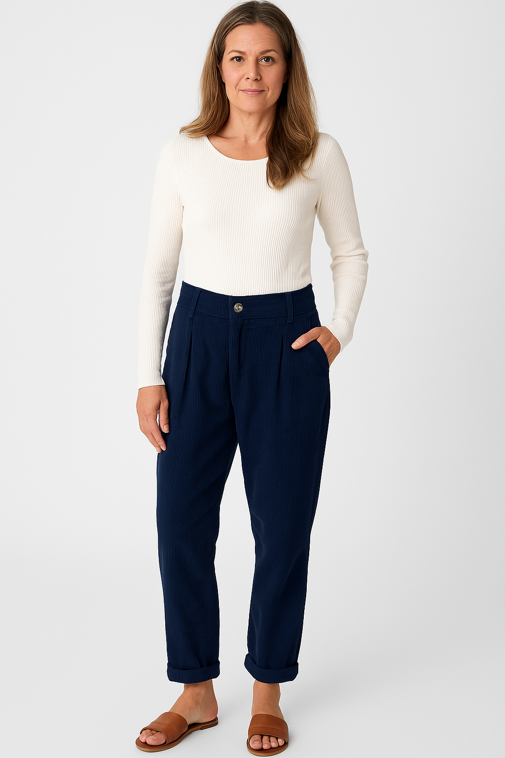 Women’s Trousers – Corduroy Design, Stylish & Premium Quality