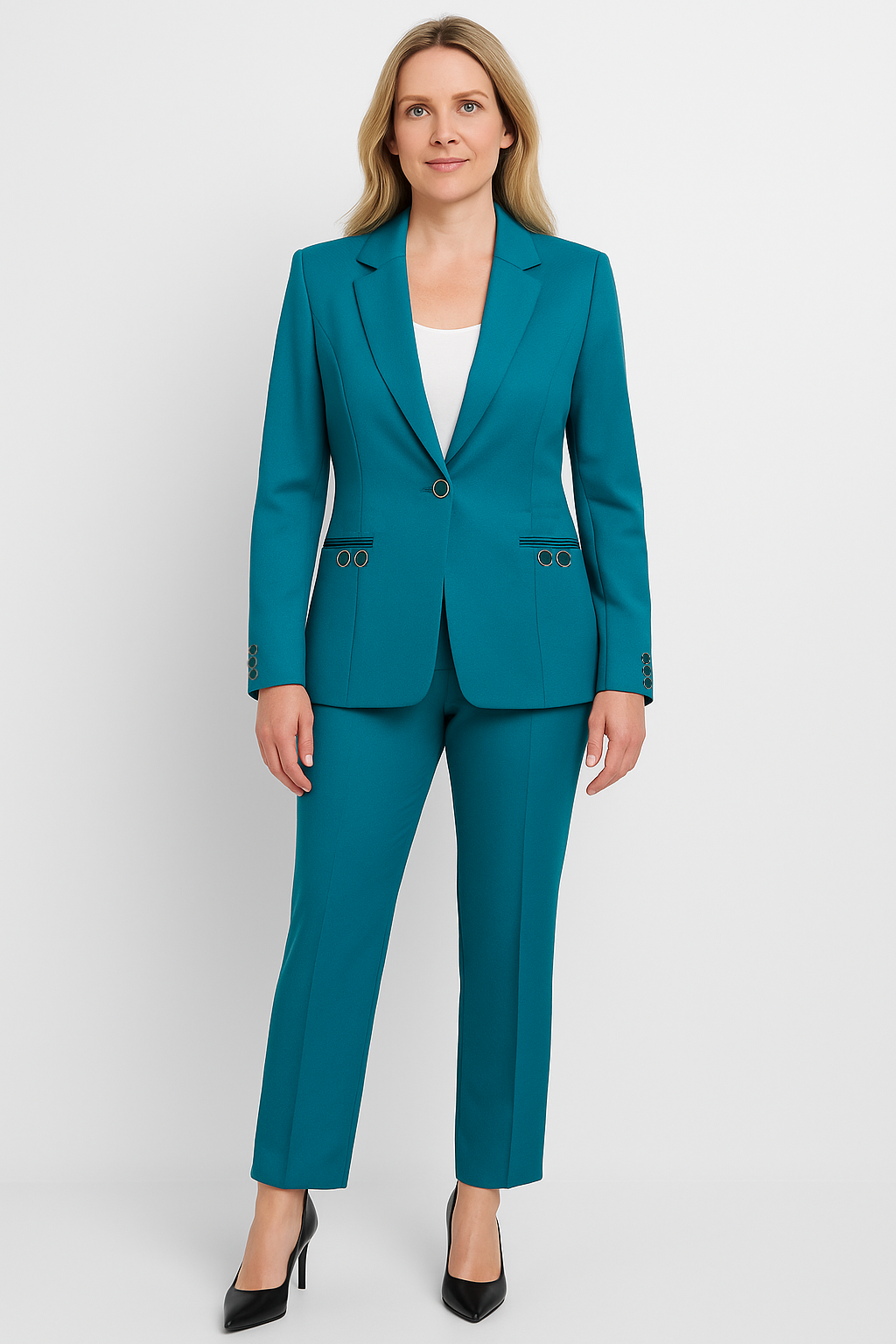 Women’s Two-Piece Set – Elegant Blazer Style, Refined & Modern