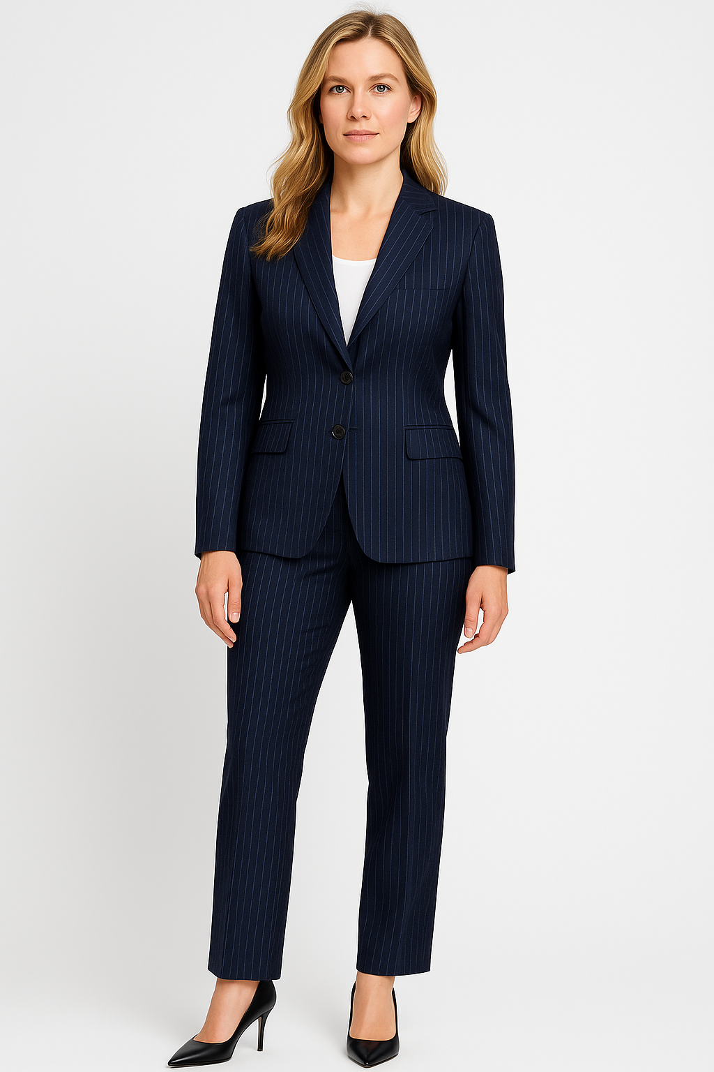 Women’s Two-Piece Set – Blazer Style, Elegant & Figure-Flattering