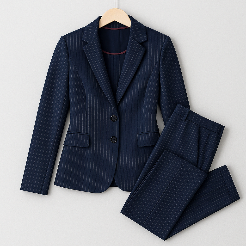 Women’s Two-Piece Set – Blazer Style, Elegant & Figure-Flattering