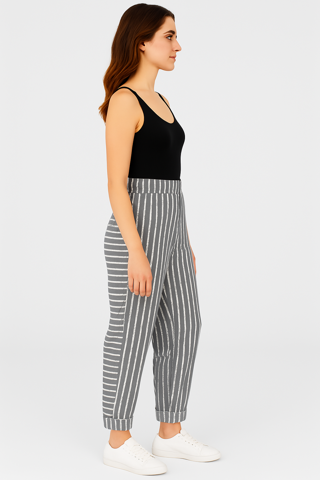 Women's Trousers – Striped, Comfortable & Versatile