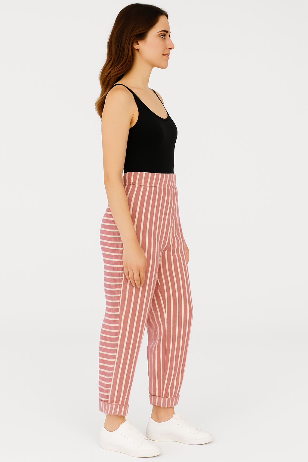 Women's Trousers – Striped, Comfortable & Versatile
