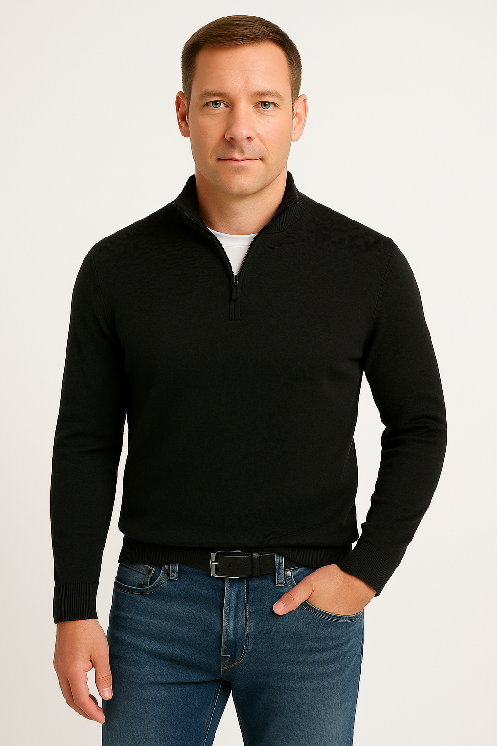 Men’s Jumper – Cashmere Look, Elegant & Warm