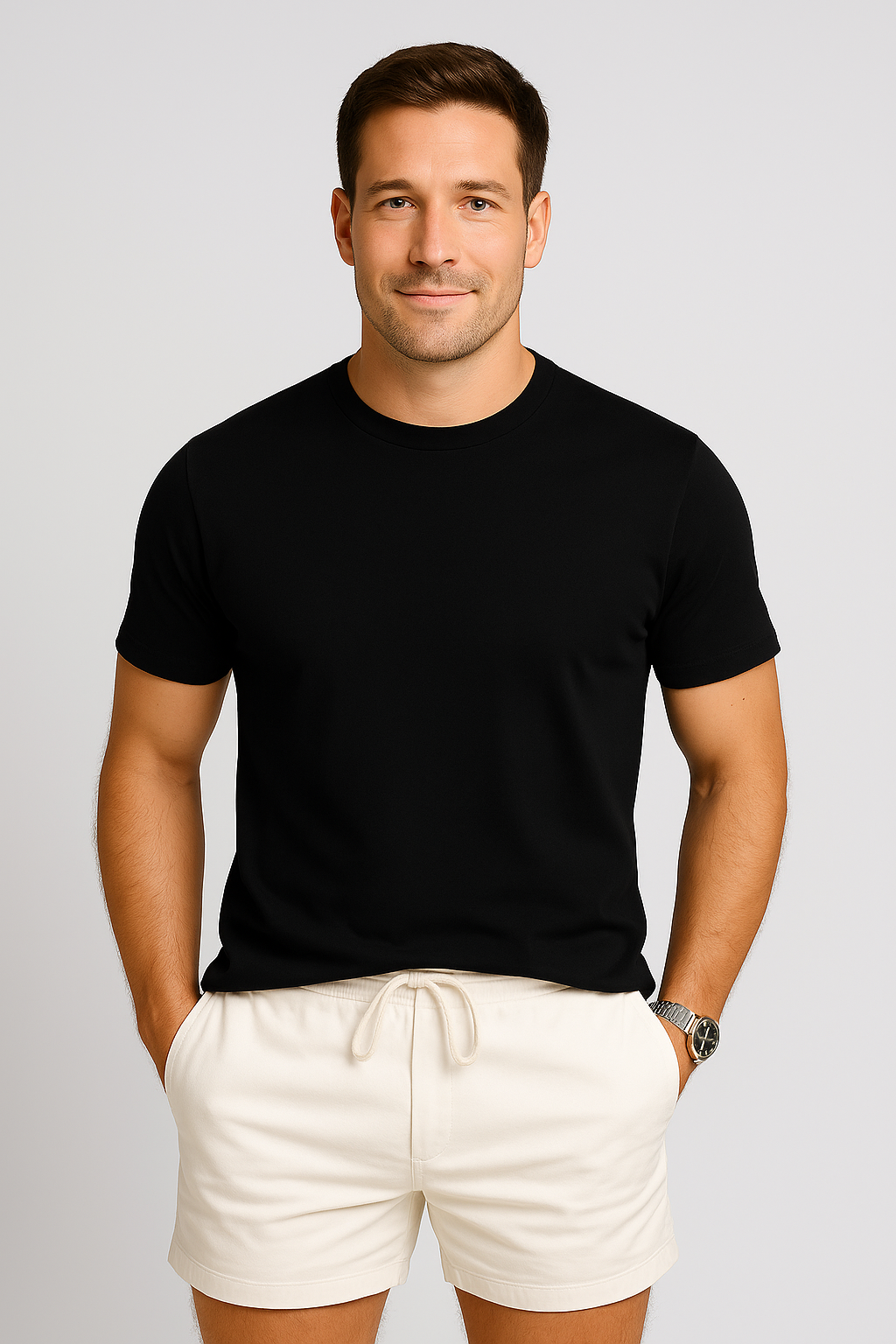 Men's Cotton Crew Neck Top – Casual & Comfortable