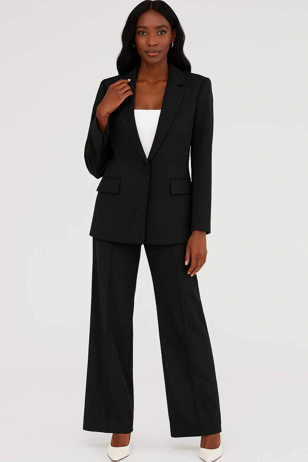 Women's Business Set – Classic Comfort Fit Blazer & Trousers