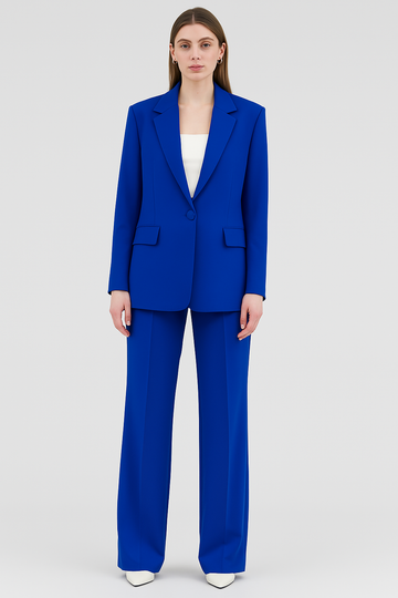 Women's Business Set – Classic Comfort Fit Blazer & Trousers
