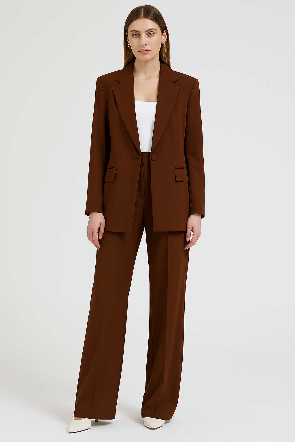 Women's Business Set – Classic Comfort Fit Blazer & Trousers