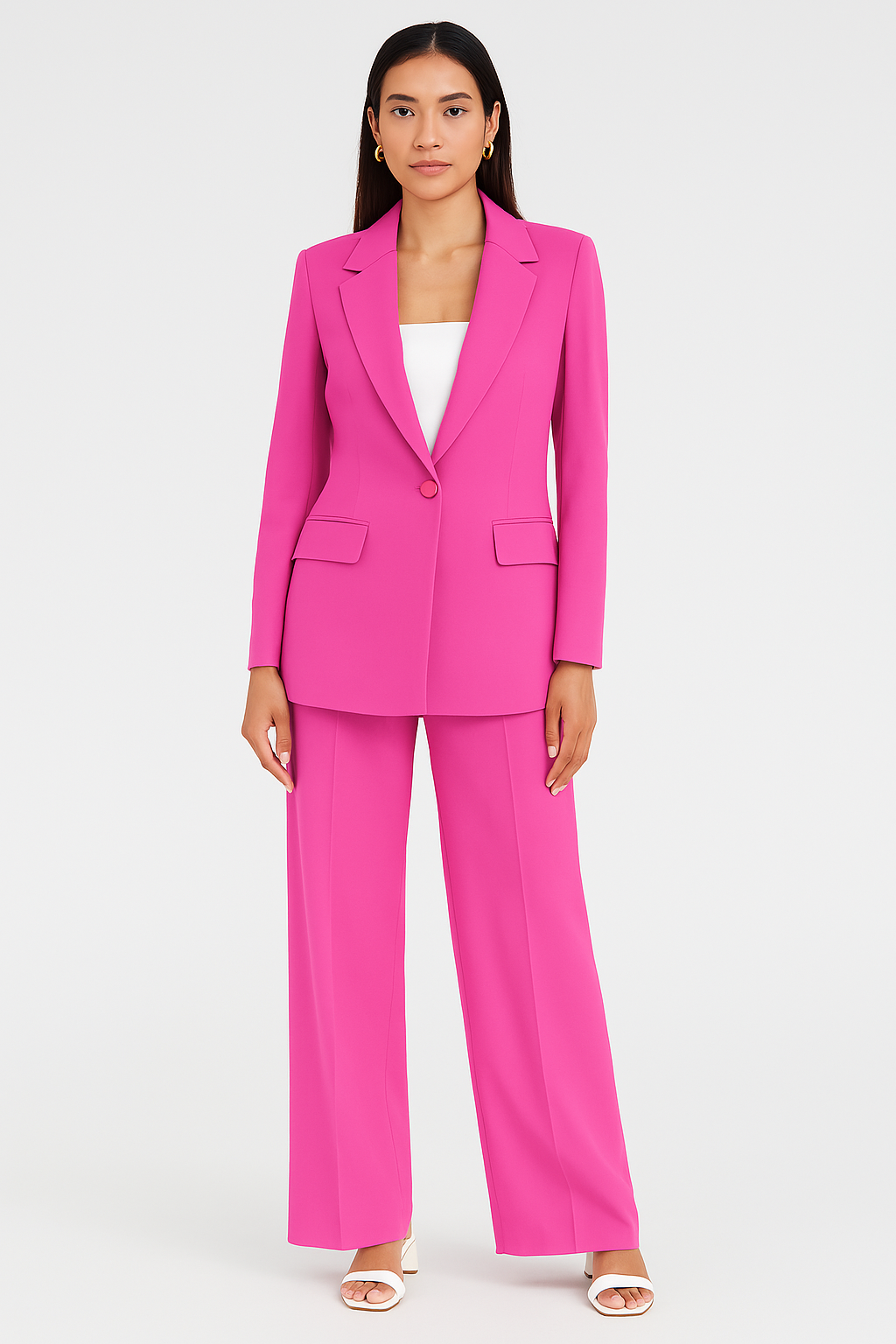 Women's Business Set – Classic Comfort Fit Blazer & Trousers