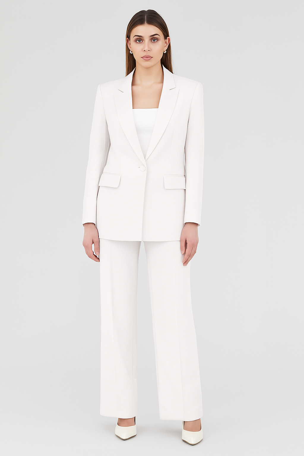 Women's Business Set – Classic Comfort Fit Blazer & Trousers