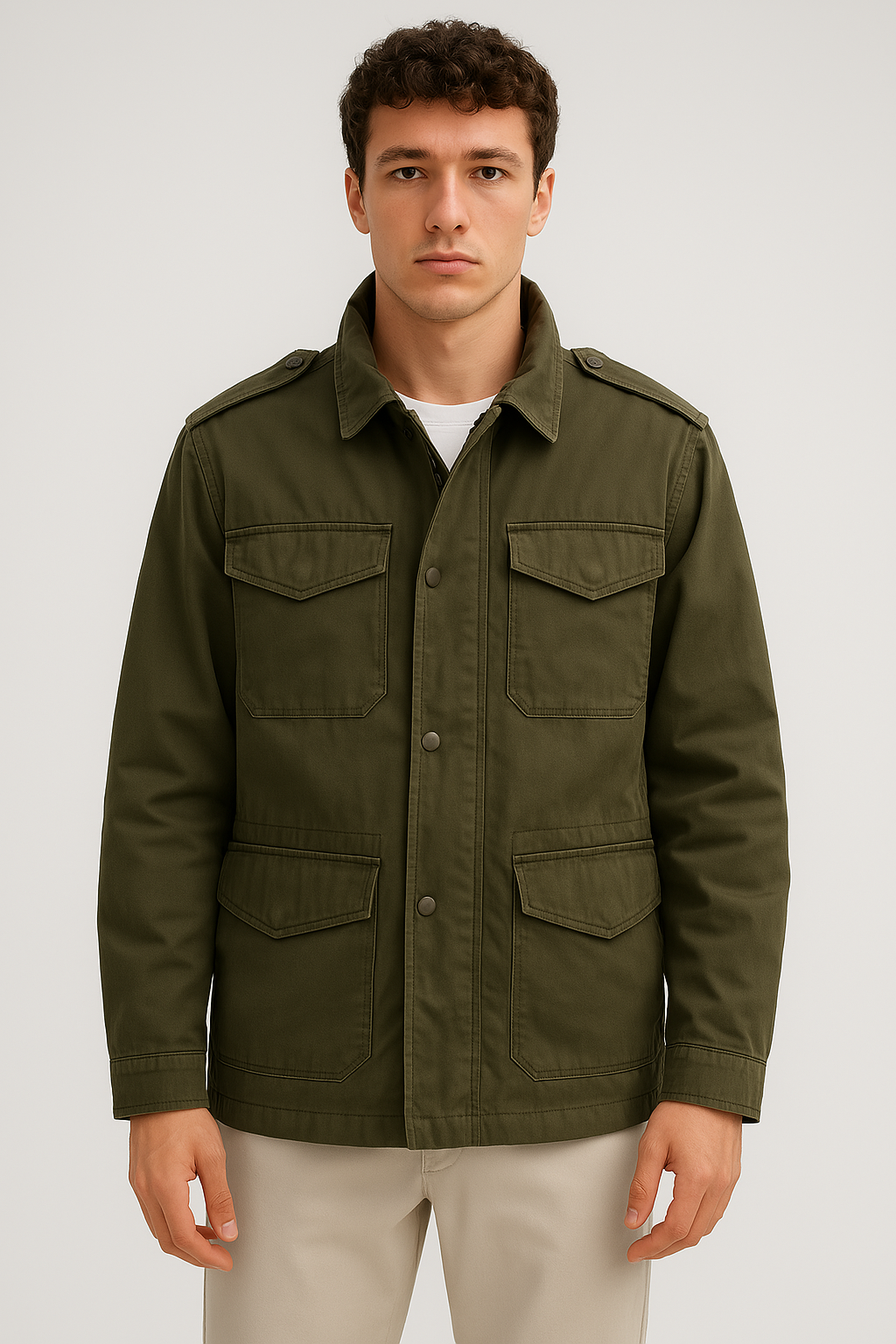 Men's Utility Jacket – Classic, Weatherproof & Functional