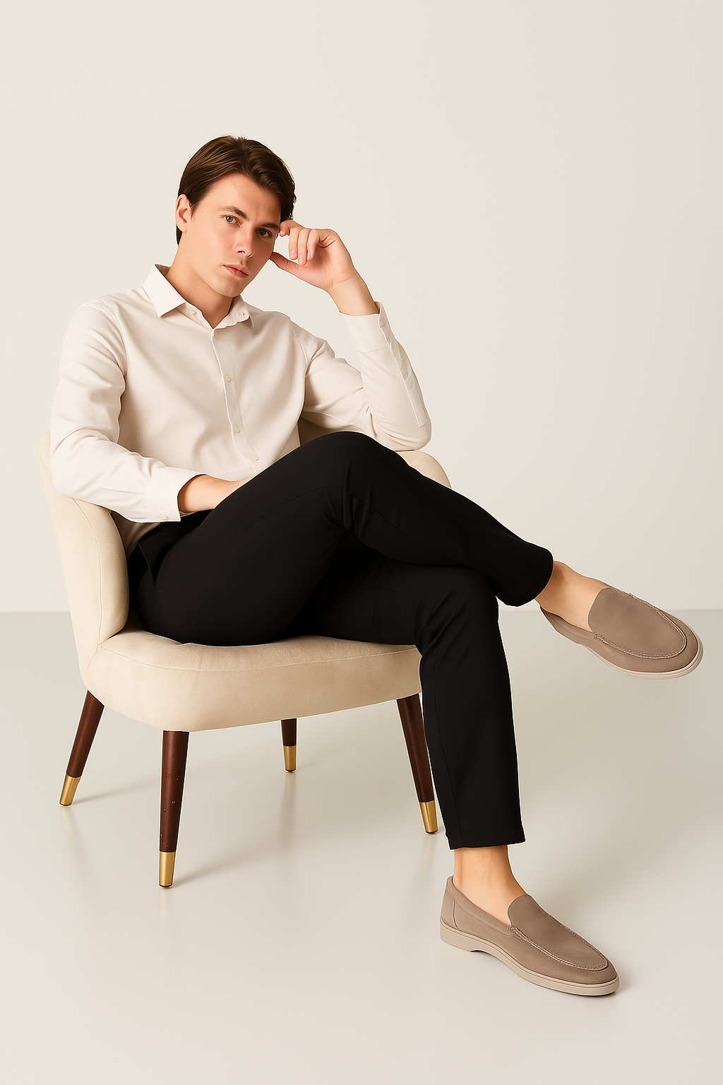 Men's Leather Loafers in Vintage Style – Elegant & Versatile