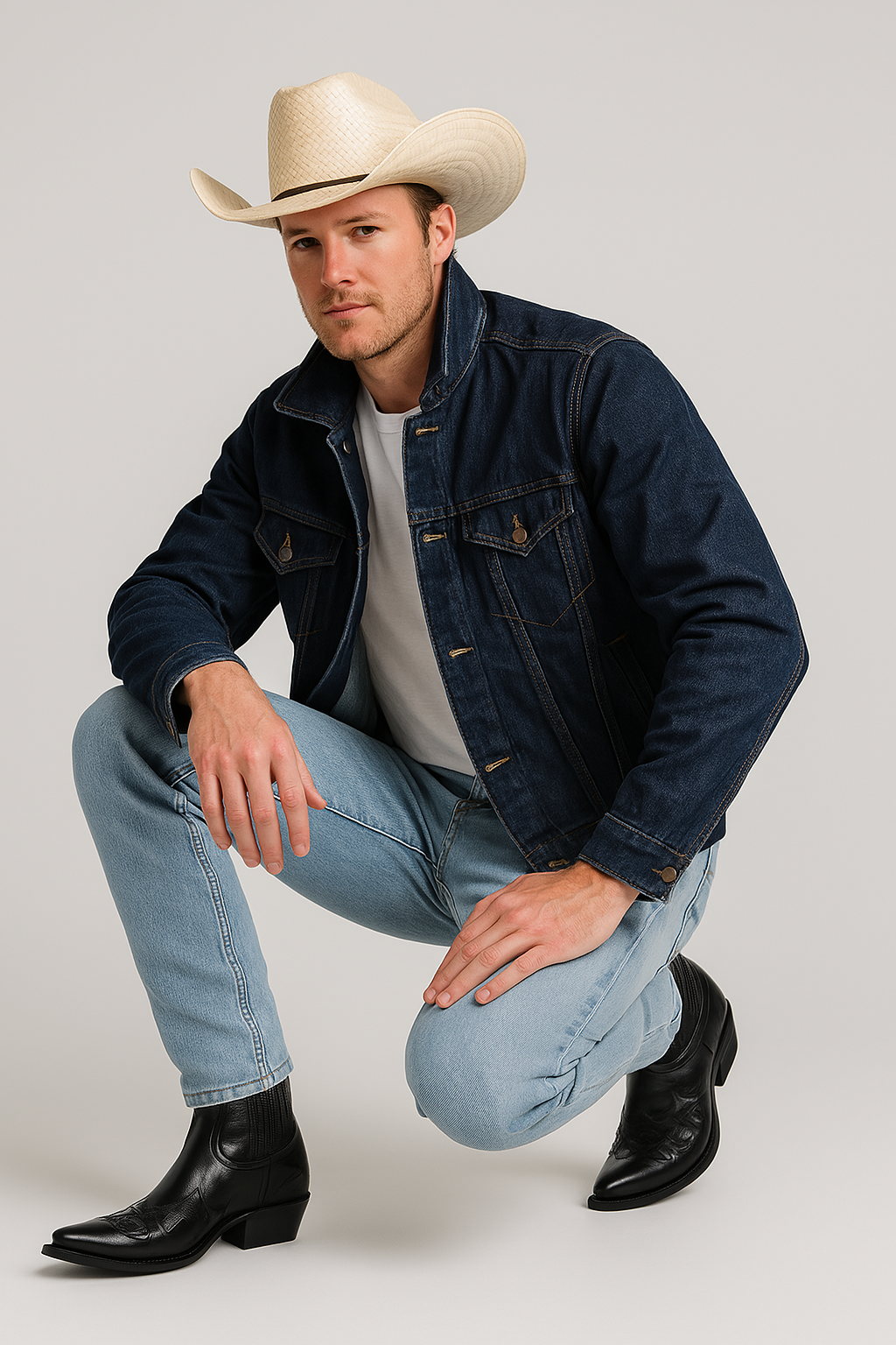 Men's Leather Western Boots – Classic & Durable for Everyday Wear